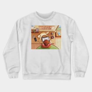 Artist and cat Crewneck Sweatshirt